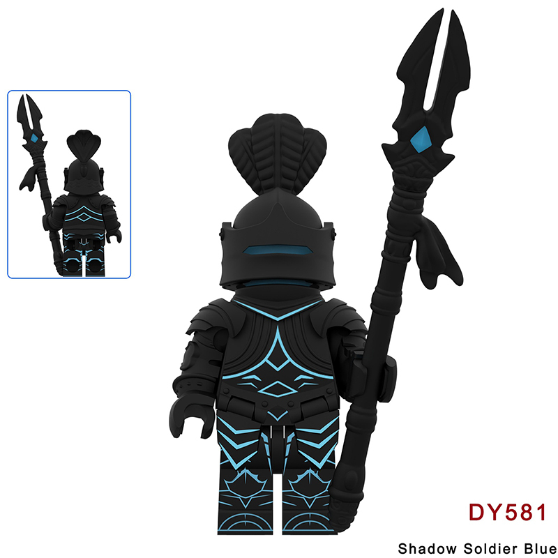 Game Anime Solo Leveling Statue of God Minifigs Shadow Solider Xiaoyu Building Block Anime Collectible Model Gift Fans Toys Compatible DY577-583