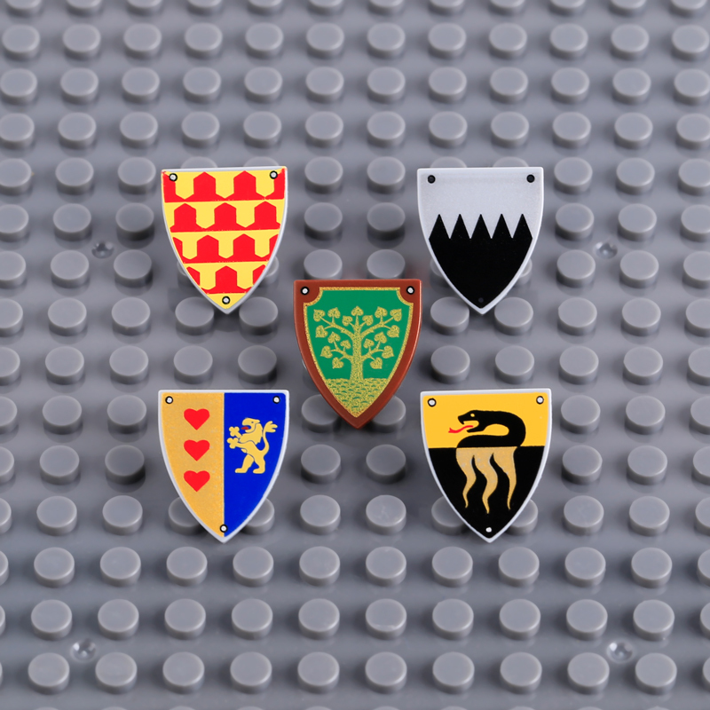 Medieval Knight Shield Building Blocks Minifigs Accessories Custom Heraldic Castle Warrior Armor Pack Ccis4lore Collection Toys Gifts PJ076-80