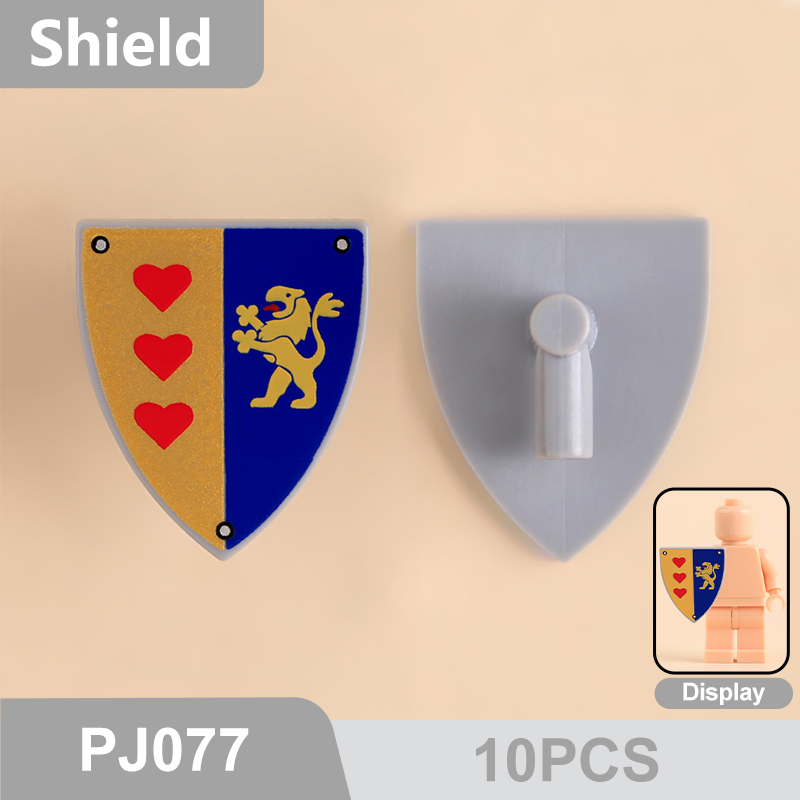 Medieval Knight Shield Building Blocks Minifigs Accessories Custom Heraldic Castle Warrior Armor Pack Ccis4lore Collection Toys Gifts PJ076-80