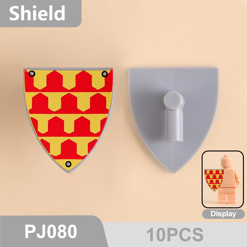 Medieval Knight Shield Building Blocks Minifigs Accessories Custom Heraldic Castle Warrior Armor Pack Ccis4lore Collection Toys Gifts PJ076-80