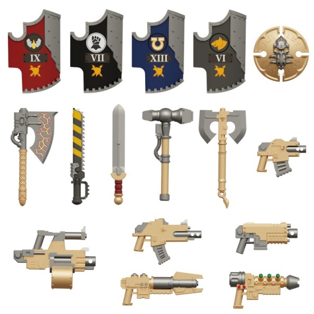 Phụ kiện vũ khí mô hình phong cách Warhammer