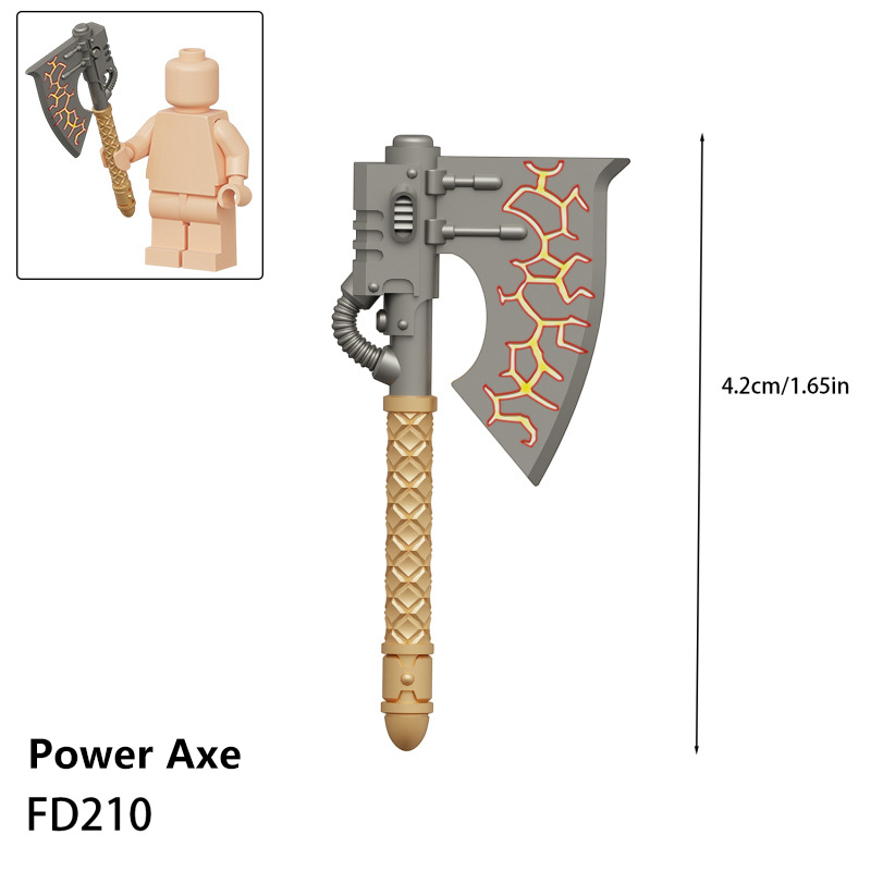 British Game Warhammer Weapon Accessories Building Block Parts Collection Space Warriors Minifigs Custom MOC Gifts Toys FD206-221