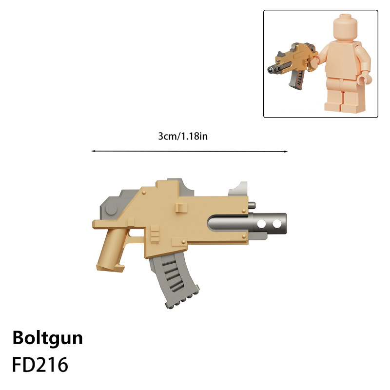 British Game Warhammer Weapon Accessories Building Block Parts Collection Space Warriors Minifigs Custom MOC Gifts Toys FD206-221