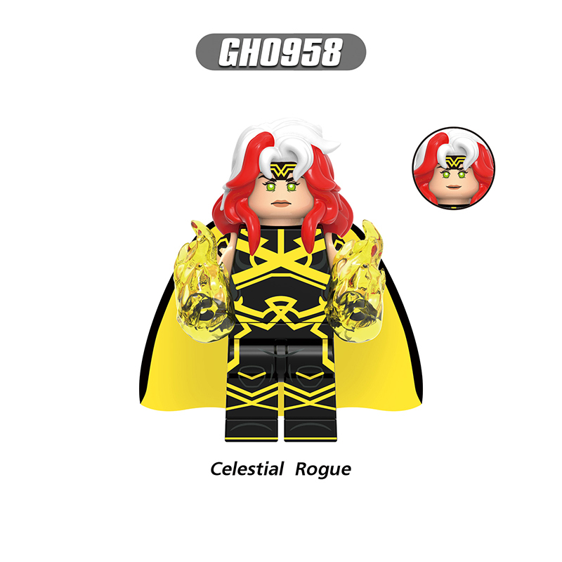 Marvel Superhero White Queen Gambit Minifigs Building Block DC Comics Wolfsbane Polaris Multiple Man Compatible Toy Fans Gifts G0223