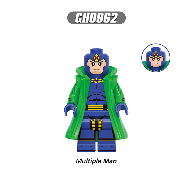 Marvel Superhero White Queen Gambit Minifigs Building Block DC Comics Wolfsbane Polaris Multiple Man Compatible Toy Fans Gifts G0223