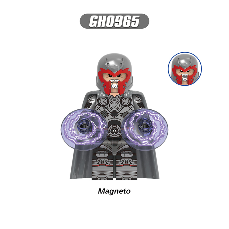 Marvel Superhero Wolverine Magneto Minifigs Building Block DC Comics White Queen Storm Compatible Toy Fans Gifts G0224