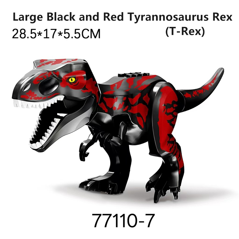 Jurassic World Large Tyrannosaurus Rex Dinosaur Building Blocks T Rex Assembly  Educational STEM Children Gifts Toys 77110-7 77161