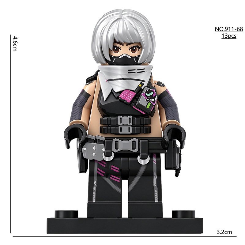 Delta Force Operations Traveler Military Dog Mai Xiaowen Minifigs Building Blocks Military Tactical K9 Soldier Children Toy Compatible Bricks 911-66