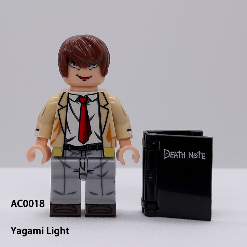 Japanese Anime Death Note Light Yagami L Lawliet Minifigs Building Blocks Manga Characters  Toys Fans Gifts AC0018 AC0019