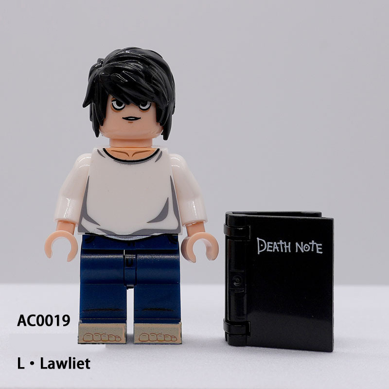 Japanese Anime Death Note Light Yagami L Lawliet Minifigs Building Blocks Manga Characters  Toys Fans Gifts AC0018 AC0019