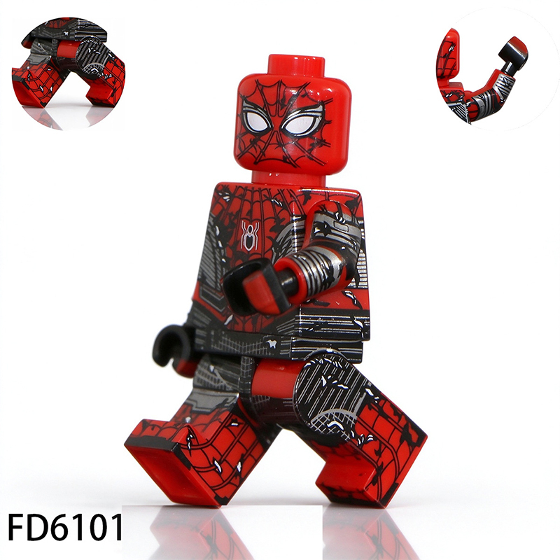 Marvel Spider Hero Building Inspired Superhero Anime Spiderman Collection DC Comics Brick Character Gift Fans Kids Toys FD610