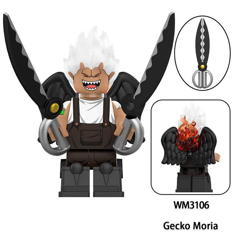 One Piece Monkey D. Luffy S-Eagle Doflamingo Shark Bear Building Block Minifigs Gecko Moria Rob Lucci S-Snake Toys Children Toys WM6231