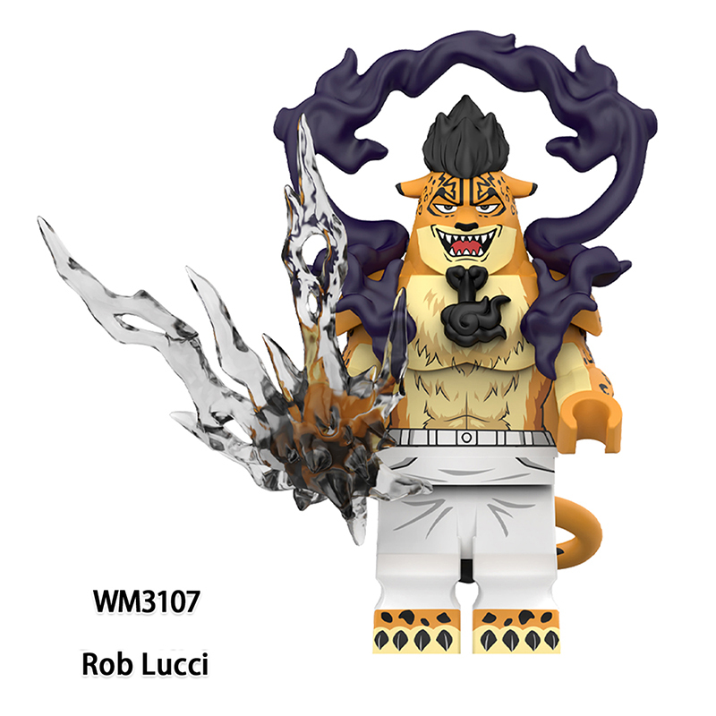 One Piece Monkey D. Luffy S-Eagle Doflamingo Shark Bear Building Block Minifigs Gecko Moria Rob Lucci S-Snake Toys Children Toys WM6231