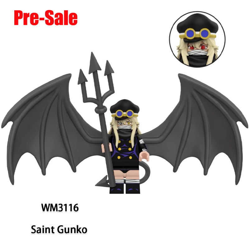 One Piece Monkey D. Luffy S-EagleKing Pacifist Building Block MinifigsSaint Gunko Nami Jewelry Bonney Toys Children Toys WM6232