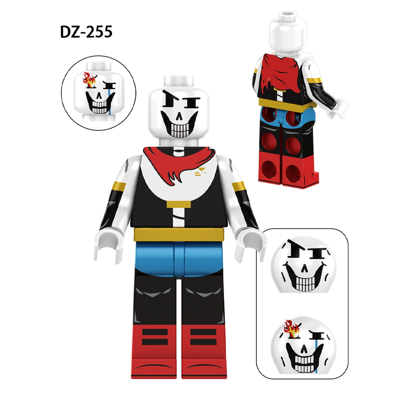 Game Undertale Papyrus Carl Sans Minifigs Building Blocks Character Movie Assembly Model Fans Toys Children Gifts DZ251 DZ254 DZ255