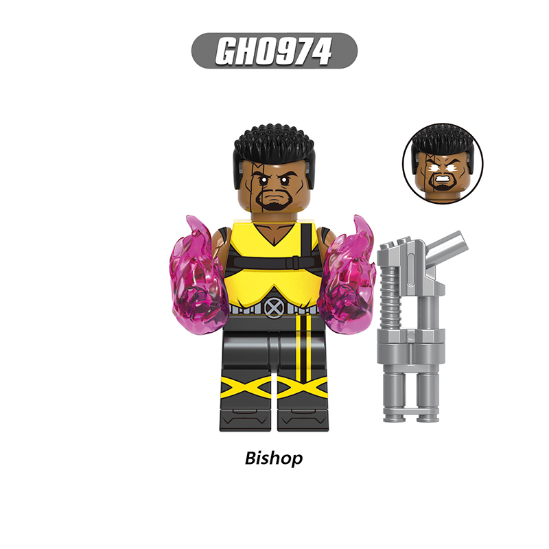 Marvel Superhero Rogue Bishop Cyclops Minifigs Building Block DC Comics Beast Nightcrawler Compatible Toy Fans Gifts G0225