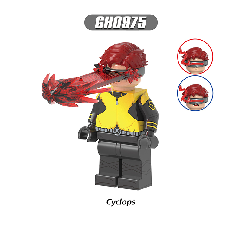Marvel Superhero Rogue Bishop Cyclops Minifigs Building Block DC Comics Beast Nightcrawler Compatible Toy Fans Gifts G0225