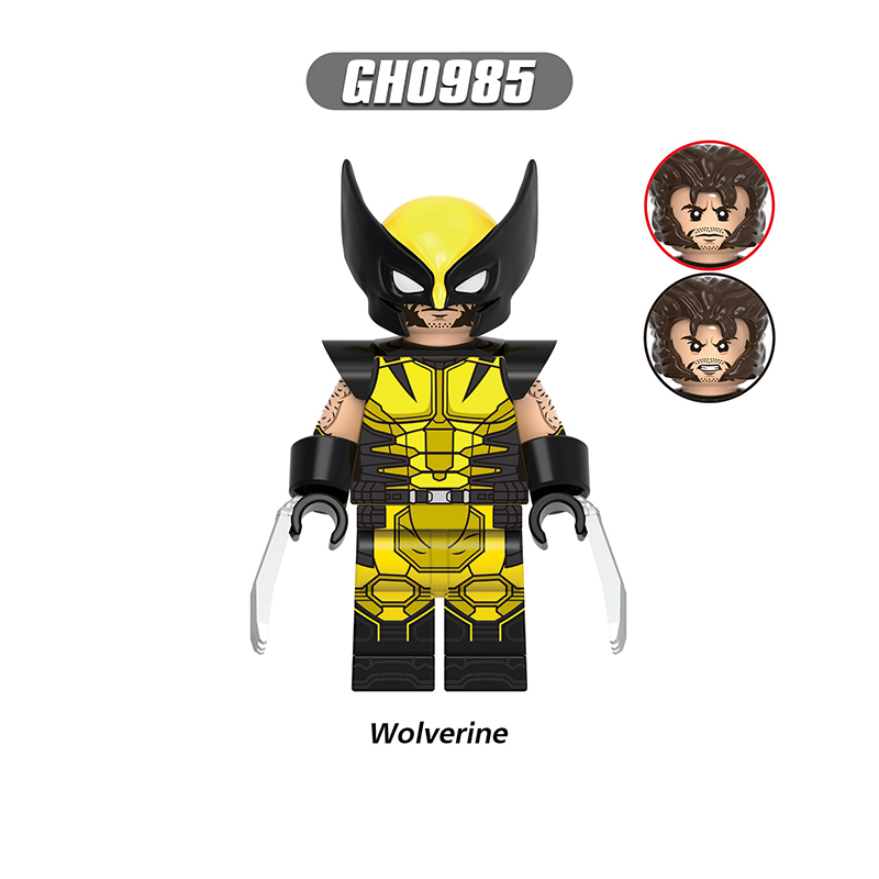 Marvel Superhero Wolverine Rogue Minifigs Building Block DC Comics Nightcrawler Magneto Compatible Toy Fans Gifts G0226