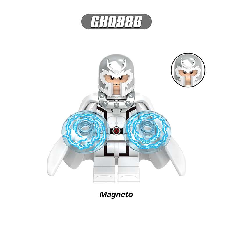 Marvel Superhero Wolverine Rogue Minifigs Building Block DC Comics Nightcrawler Magneto Compatible Toy Fans Gifts G0226