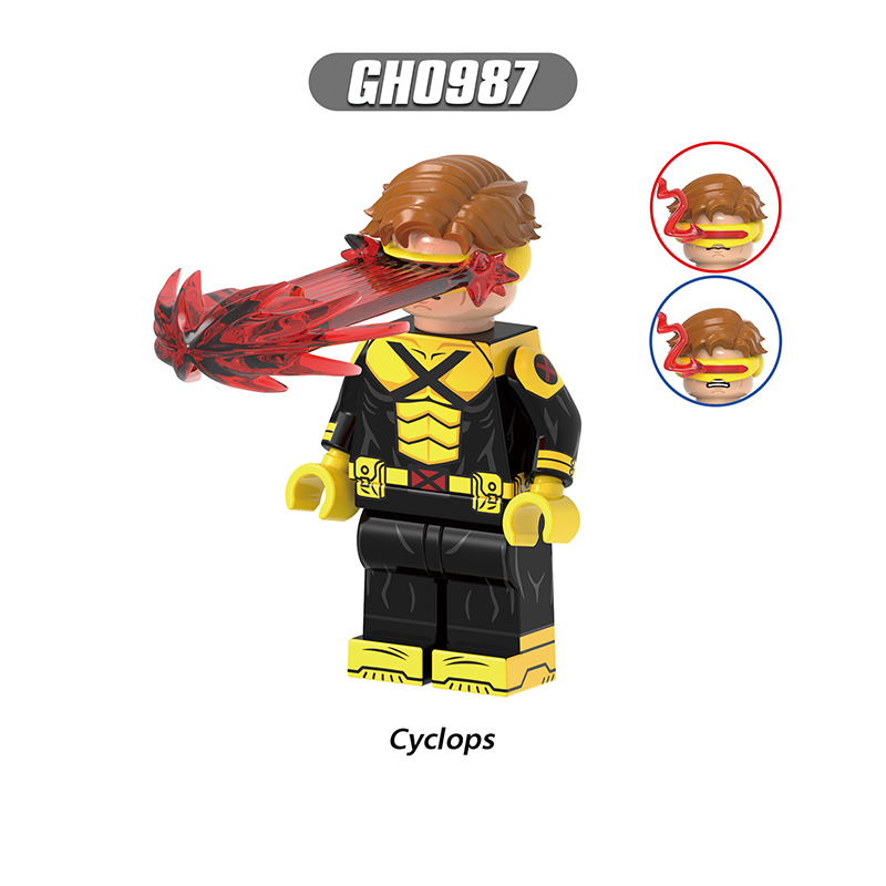 Marvel Superhero Wolverine Rogue Minifigs Building Block DC Comics Nightcrawler Magneto Compatible Toy Fans Gifts G0226