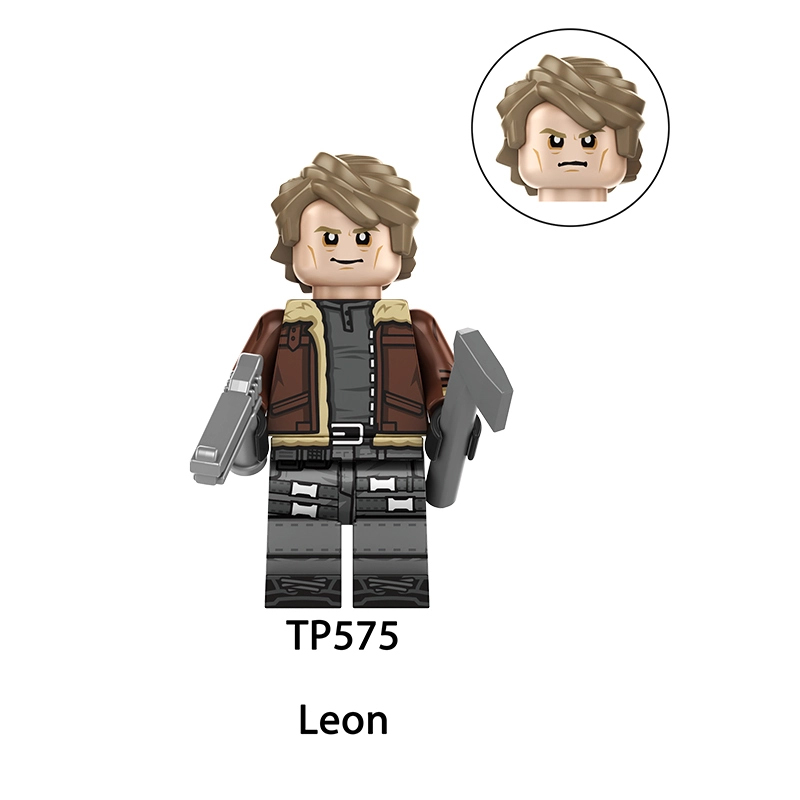 Resident Evil Leon Wesker Minifigs Ada Chris Grace Jill Claire Barry Building Block Survival Horror Game Character Toy Gifts TP1070