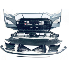 For Audi A6 2019-2020 modified to RS6 style body kit include front bumper with grille