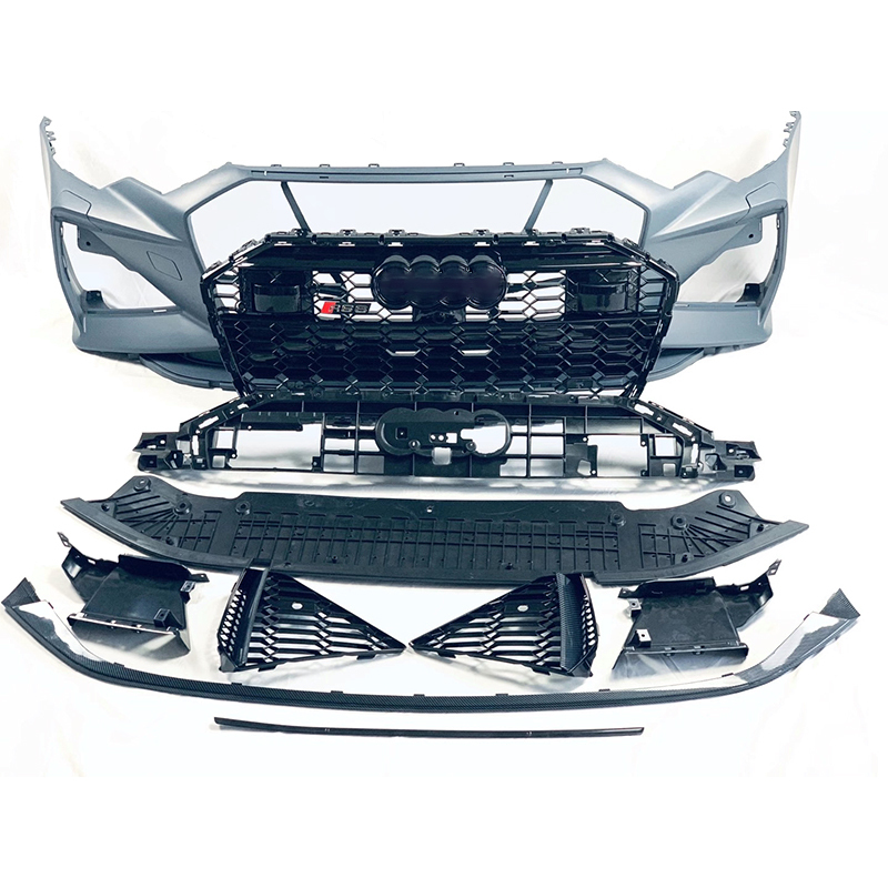 For Audi A6 2019-2020 modified to RS6 style body kit include front bumper with grille