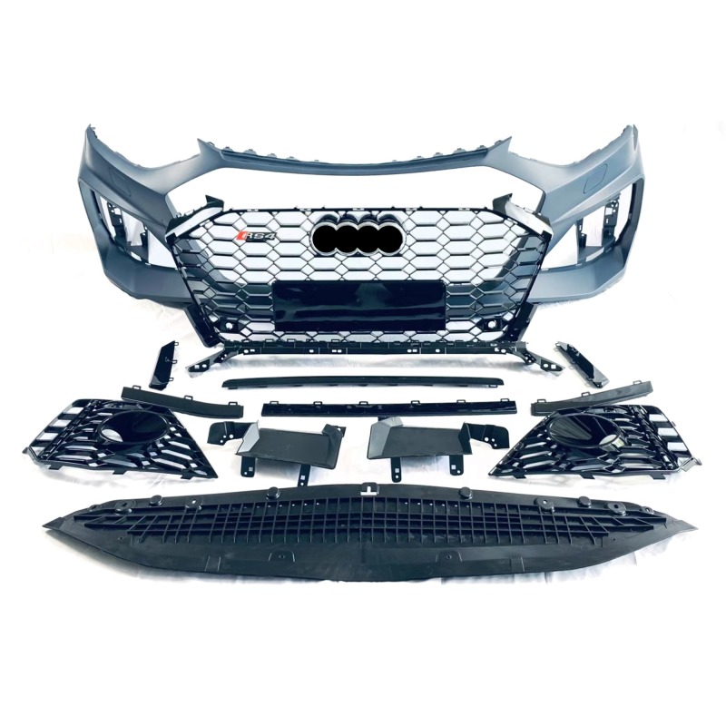 For Audi A4 2020-2021 upgrade to RS4 style body kit include front bumper with grille