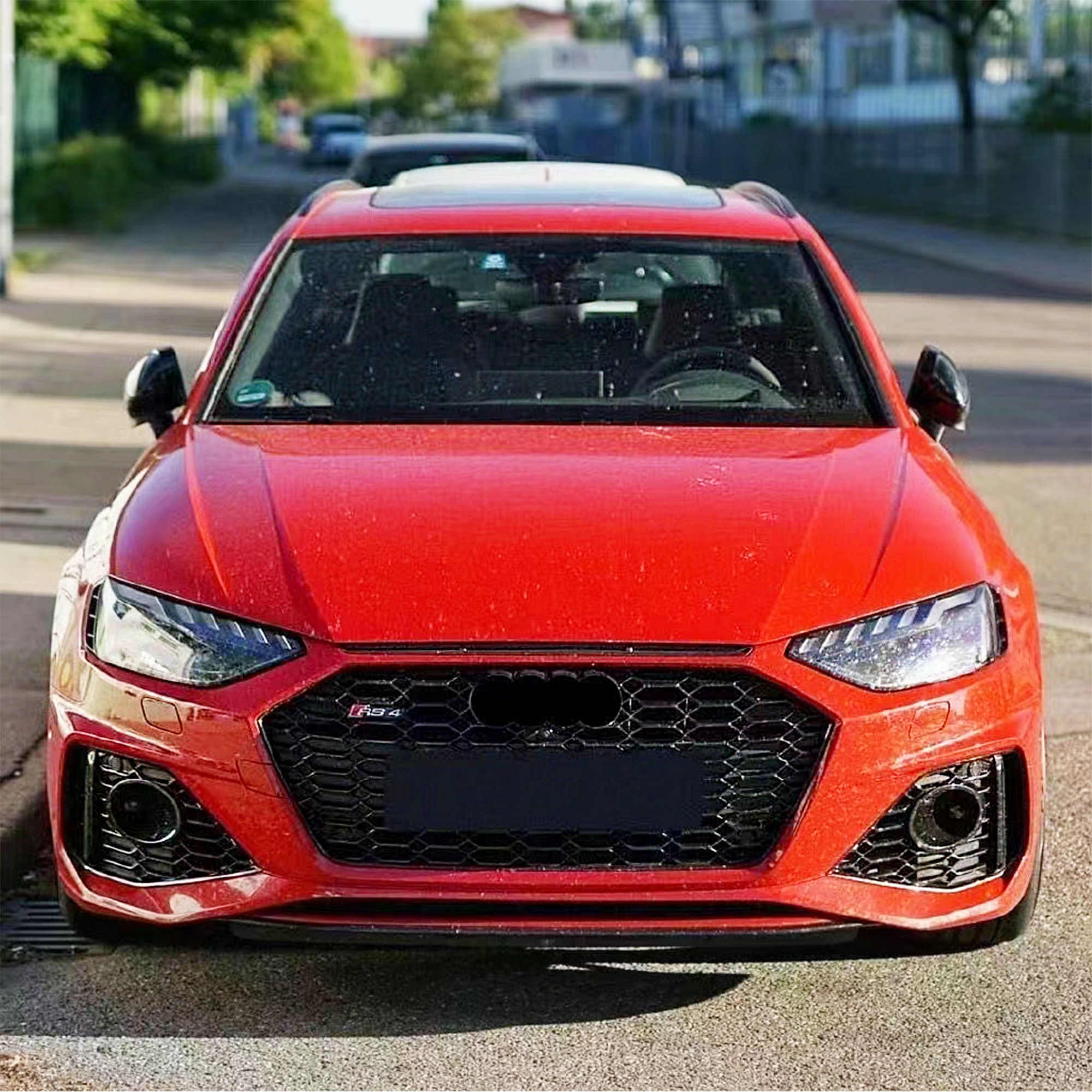For Audi A4 2020-2021 upgrade to RS4 style body kit include front bumper with grille