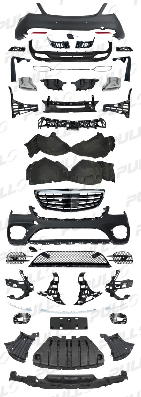 Car parts body kit for Mercedes benz S class W222 upgrade to S450 model