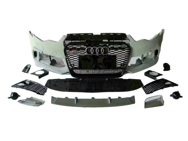 Suitable for Audi A6 2012-2015 upgrade to RS6 body kit include front bumper with grille rear diffuser