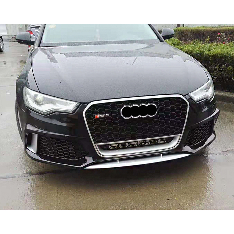 Suitable for Audi A6 2012-2015 upgrade to RS6 body kit include front bumper with grille rear diffuser