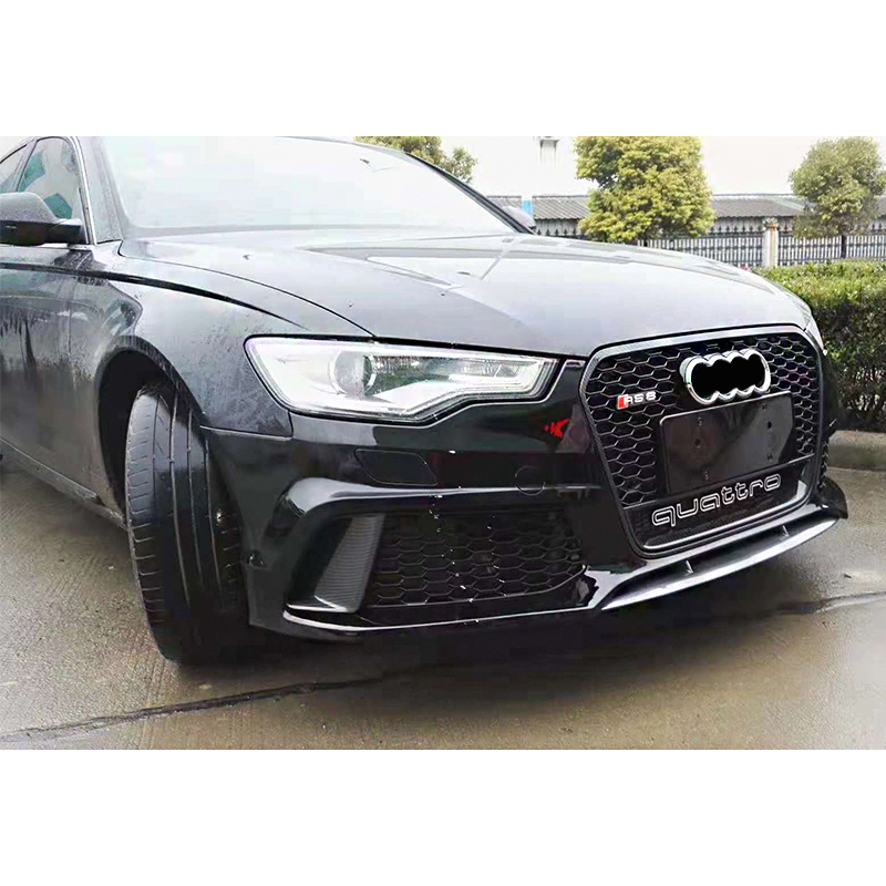 Suitable for Audi A6 2012-2015 upgrade to RS6 body kit include front bumper with grille rear diffuser