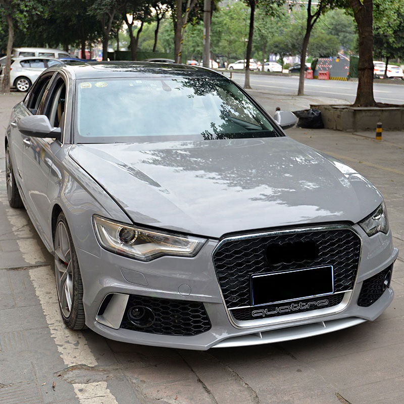 For Audi A7 2016-2018 upgrade to RS7 body kit include front bumper with grille rear diffuser