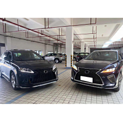 Body kit for Lexus RX 2009-2015 upgrade to 2019-2020 include front bumper with grille and 3 lens LED headlights