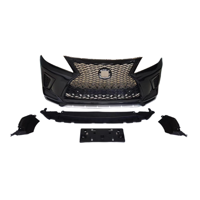 Body kit for Lexus RX 2009-2015 upgrade to 2019-2020 include front bumper with grille and 3 lens LED headlights