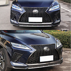 Body kit for Lexus RX 2009-2015 upgrade to 2019-2020 include front bumper with grille and 3 lens LED headlights