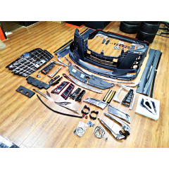 Body kits for Toyota Alphard 2015-2018 upgrade to 2019-2020 SC model include front rear bumper with grille,side skirts