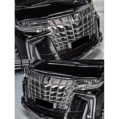 Body kits for Toyota Alphard 2015-2018 upgrade to 2019-2020 SC model include front rear bumper with grille,side skirts