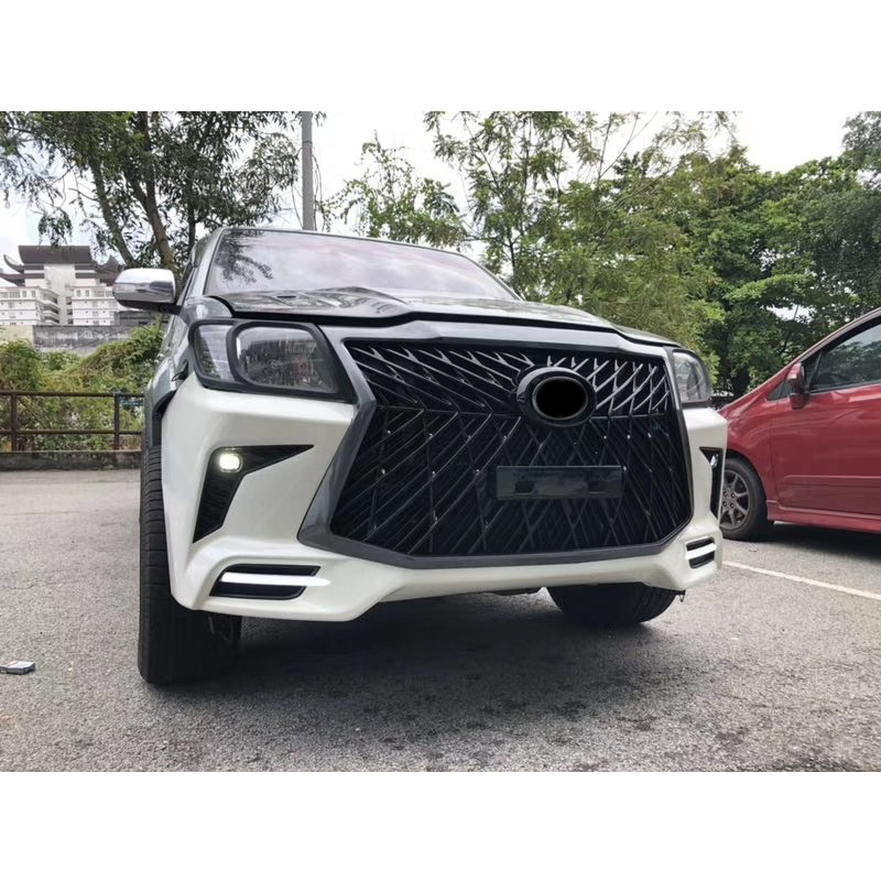 hot selling car body kit for TOYOTA 2012 VIGO upgrade LX570 facelit include front bumper assembly with grille