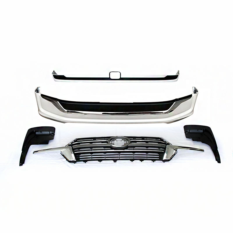 car body kit for Toyota Land Cruiser 2016-2020 upgrade 2021 model include front bumper grille and rear lip