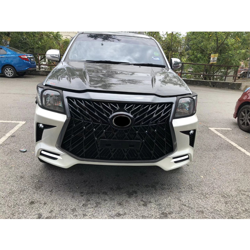 hot selling car body kit for TOYOTA 2012 VIGO upgrade LX570 facelit include front bumper assembly with grille