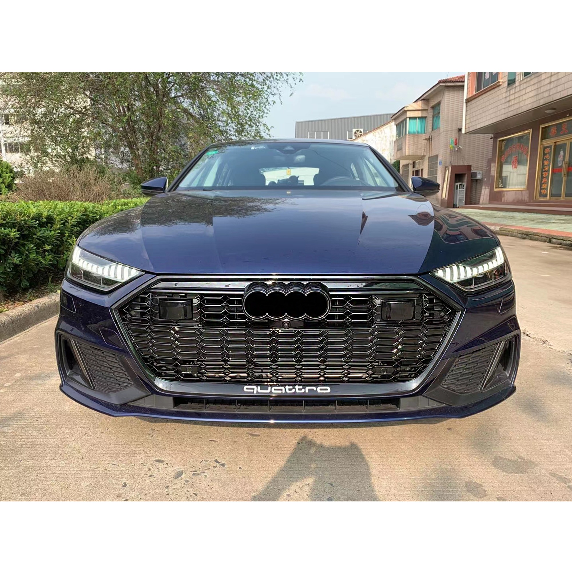 Car grille for Audi RS7 2019-2021 year front bumper upper grille car grille