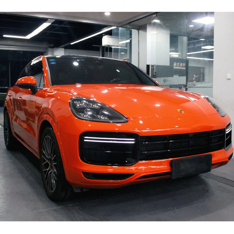 For Porsche Cayenne Coupe 2020 year modified to Turbo Coupe body kit include front and rear bumper with grille eye brown