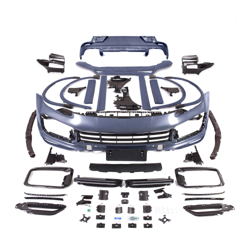 For Porsche Cayenne Coupe 2020 year modified to Turbo Coupe body kit include front and rear bumper with grille eye brown