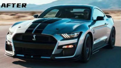 Body kit for Ford Mustang 2018-2020 upgrade to GT500 shelby include front and rear bumper side skirt front lip rear diffuser