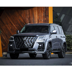 Suitable for nissan Patrol BLACK HAWK Bumper light wide modification facelift body kit Suitable for old model upgrade to 2020
