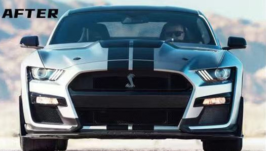 Body kit for Ford Mustang 2018-2020 upgrade to GT500 shelby include front and rear bumper side skirt front lip rear diffuser