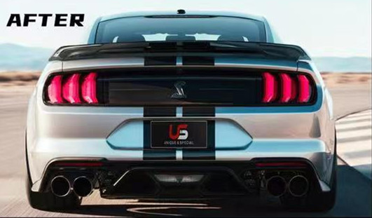 Body kit for Ford Mustang 2018-2020 upgrade to GT500 shelby include front and rear bumper side skirt front lip rear diffuser