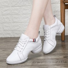 Dance Shoes Leather Boots Square Dance Shoes Increase Dance Sneakers Boots Soft Sole Dance Shoes Modern Dance Shoes